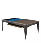 pool biliárdasztal / étkezőasztal,  Dynamic Vancouver III, 7', fekete/barna, kék szövet
