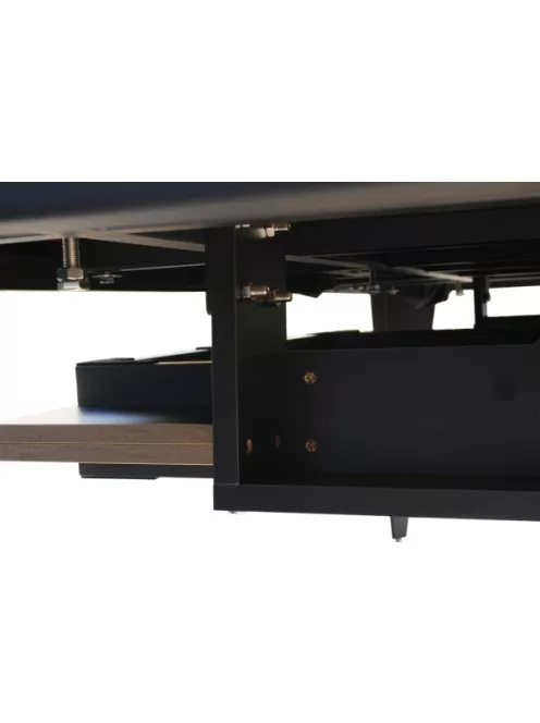 pool biliárdasztal / étkezőasztal,  Dynamic Vancouver III, 7', fekete/barna, kék szövet