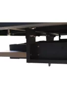 pool biliárdasztal / étkezőasztal,  Dynamic Vancouver III, 7', fekete/fekete, bordó szövet