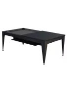 pool biliárdasztal / étkezőasztal,  Dynamic Vancouver III, 7', fekete/fekete, szürke szövet