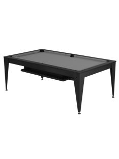   pool biliárdasztal / étkezőasztal,  Dynamic Vancouver III, 7', fekete/fekete, szürke szövet
