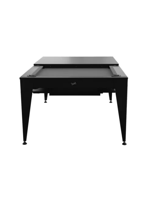 pool biliárdasztal / étkezőasztal,  Dynamic Vancouver III, 7', fekete/fekete, szürke szövet