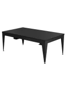 pool biliárdasztal / étkezőasztal,  Dynamic Vancouver III, 7', fekete/fekete, szürke szövet