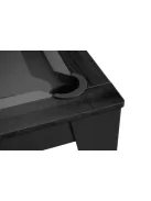 pool biliárdasztal / étkezőasztal,  Dynamic Vancouver III, 7', fekete/fekete, szürke szövet