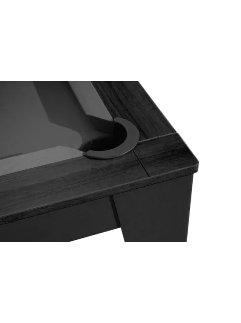 pool biliárdasztal / étkezőasztal,  Dynamic Vancouver III, 7', fekete/fekete, szürke szövet