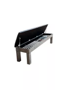 ülőpad biliárdasztalhoz Dynamic Penelope II (fényes fehér, fekete, fátyolos ezüst színben)