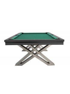   POOL BILIÁRDASZTAL RASSON RASSON PIERCE 8' SÖTÉTSZÜRKE, VÁLASZTHATÓ SZÍNŰ POSZTÓVAL