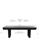 Billiard table / Dining table, Rasson Madrid, in grey or hazelnut, size 8' or 7'