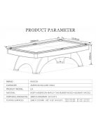 Biliárdasztal Rasson OX fekete 9' verseny biliárdasztal (utolsó darabok)