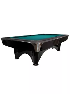   Biliárd asztal, Pool, Dynamic IV, 8', fényes fekete, Simonis 760 posztóval