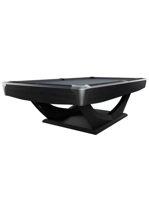 pool biliárd asztal Dynamic Axion 9' matt fekete színben, választható színű Simonis 760 vagy 860 posztóval