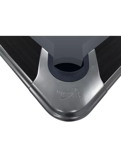 pool biliárd asztal Dynamic Axion 9' matt fekete színben, választható színű Simonis 760 vagy 860 posztóval