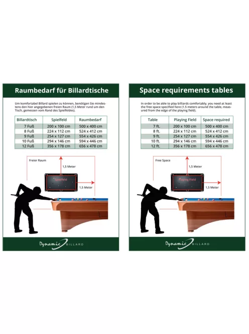 pool biliárd asztal Dynamic Axion 9' matt fekete színben, választható színű Simonis 760 vagy 860 posztóval