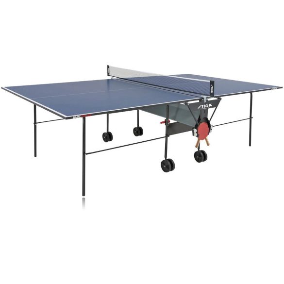 Stiga beltéri ping-pong asztal Basic Roller kék