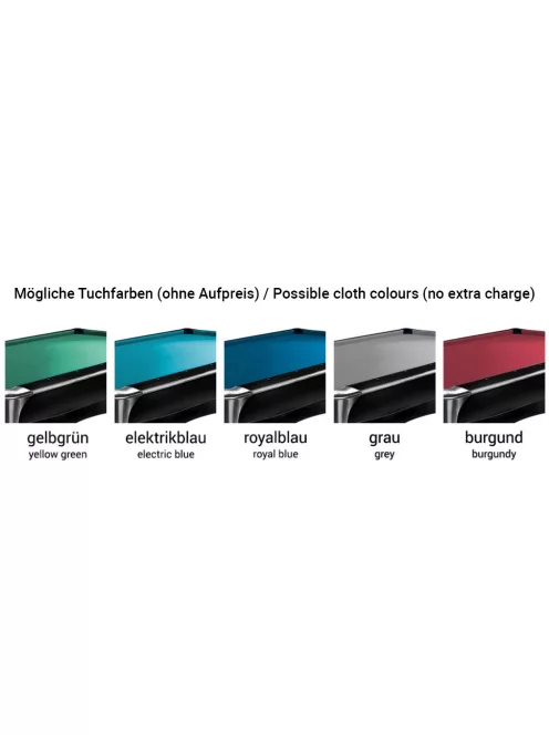  pool biliárdasztal Dynamic Competition II 9', matt fekete 