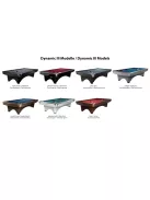 pool biliárd asztal Dynamic III, fényes fekete, 9'-es méret