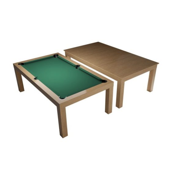 Dynamic Pool Table / Dining Table, Mozart, 7 ft.,Oak