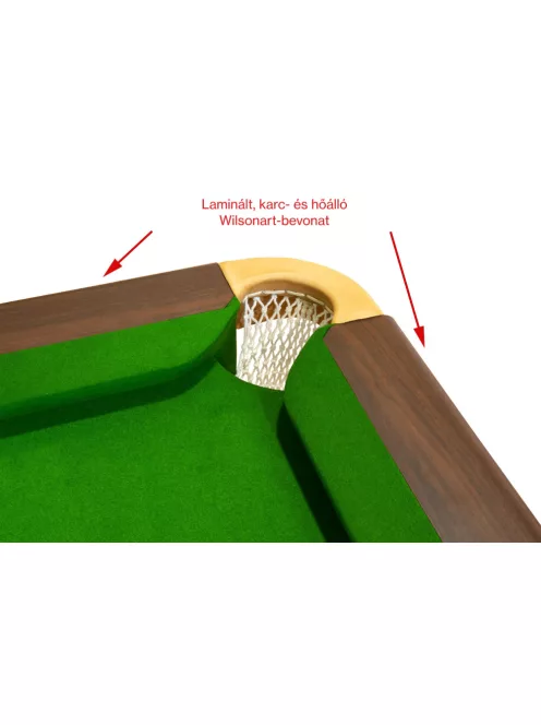 Billiard Table, Snooker, Dynamic Prince II Steelblock, Mahogany, 9'