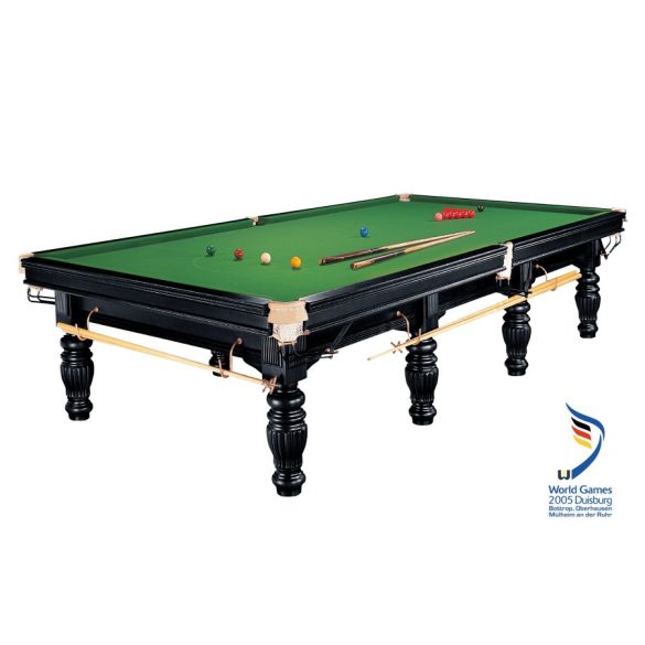 Snookerasztal, Dynamic Prince II, fekete, 12'