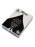 Poker card, black, Fournier, plastic