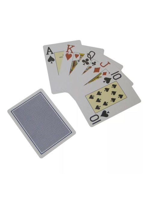 Poker card, black, Fournier, plastic