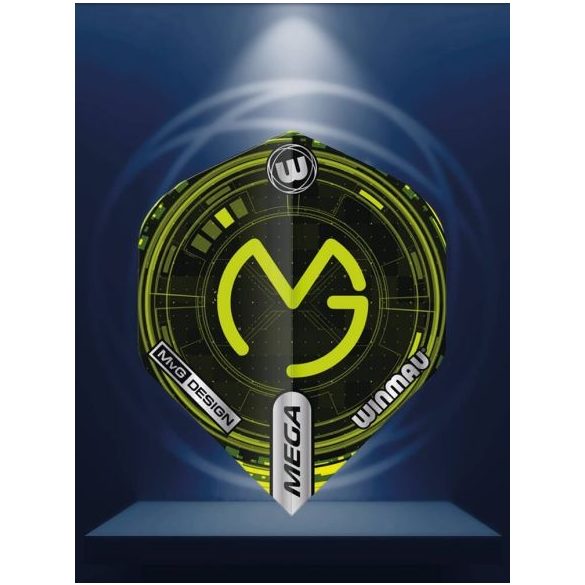DART TOLL WINMAU MEGA STANDARD MVG Logo Tech ZÖLD
