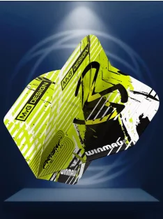 dart toll Winmau Prism Delta MVG Green & Black Stripe