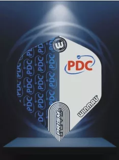 DART TOLL WINMAU PRISM ZETA PDC LOGÓ, KÉK-FEHÉR