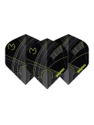 Darts toll Winmau Prism Delta MvG fekete-zöld 800