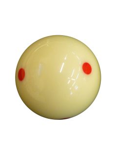   Golyó Pool Fehér 57,2 mm normál méretű, PIROS ponttal,Aramith