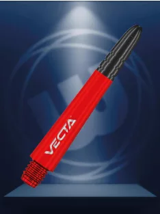 DART SHAFT WINMAU VECTA PLASTIC, METAL TOP RED, SHORT