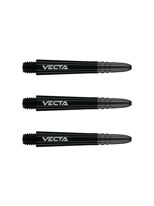 Dart shaft Winmau Vecta plastic, metal top black, long