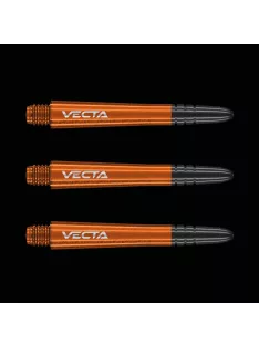   DART SHAFT WINMAU VECTA, ORANGE PLASTIC, BLACK METAL TOP, LONG
