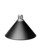 biliárd lámpa Dynamic 4db fekete búrával 180 cm-es króm rúd, 40cm búra átmérő