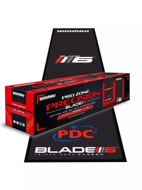 Winmau PRO ZONE PRECISION BLADE 6  darts szőnyeg, integrált dobóléccel, 60cm széles