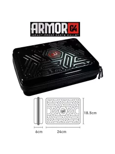 dart tok Winmau Armor G4 (fekete, négy szett nyílhoz)