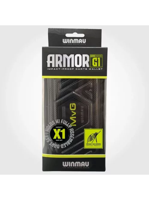 Darts tok Winmau Armor MvG G1 - fekete, egy szett tárolására