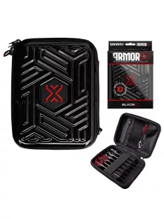   Darts tok Winmau Blade X Armor G2 - fekete, két szett tárolására alkalmas
