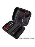 Darts tok Winmau Blade X Armor G2 - fekete, két szett tárolására alkalmas