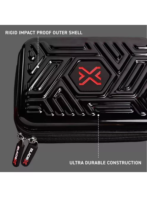 Darts tok Winmau Blade X Armor G2 - fekete, két szett tárolására alkalmas