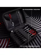 Darts tok Winmau Blade X Armor G2 - fekete, két szett tárolására alkalmas