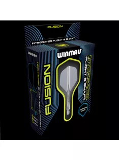   DARTS TOLL ÉS SZÁR EGYBEN WINMAU FUSION ÁTLÁTSZÓ SZÜRKE, STANDARD TOLL ÉS RÖVID SZÁR