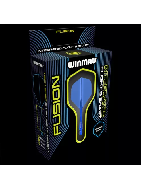 DARTS TOLL ÉS SZÁR EGYBEN WINMAU FUSION KÉK, STANDARD TOLL ÉS RÖVID SZÁR