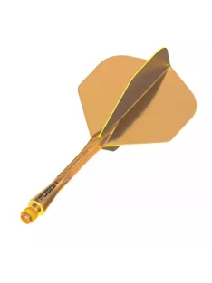   DARTS TOLL ÉS SZÁR EGYBEN WINMAU FUSION NARANCSSÁRGA, STANDARD TOLL ÉS HOSSZÚ SZÁR