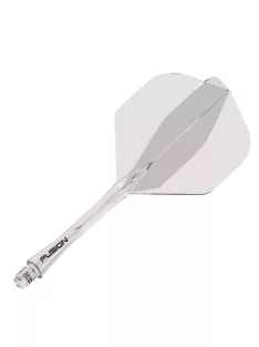   Darts toll és szár egyben Winmau Fusion átlátszó, No2 toll és közepes szár