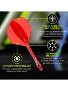 Darts toll és szár egyben Winmau Fusion piros, No2 toll és közepes szár