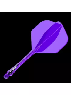   DARTS TOLL ÉS SZÁR EGYBEN WINMAU FUSION LILA, STANDARD TOLL ÉS HOSSZÚ SZÁR