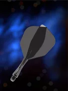 DARTS TOLL ÉS SZÁR EGYBEN WINMAU FUSION FEKETE, STANDARD TOLL ÉS RÖVID SZÁR