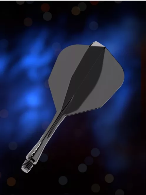 DARTS TOLL ÉS SZÁR EGYBEN WINMAU FUSION FEKETE, STANDARD TOLL ÉS KÖZEPES SZÁR