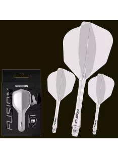   DARTS TOLL ÉS SZÁR EGYBEN WINMAU FUSION FEHÉR, STANDARD TOLL ÉS KÖZEPES SZÁR